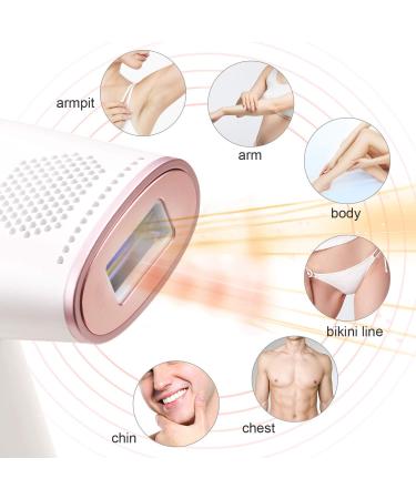 Permanent Hair Removal System with ICE Cooling Technology - Home Use Laser Hair Remover for Women and Men (Rose Pink) - Buy Online on GoSupps.com