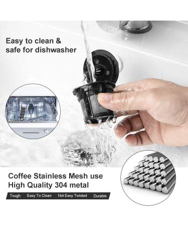 Reusable K Cups for Keurig - Refillable Coffee Filter, BPA-Free - 6 Pack Black - Buy Online on GoSupps.com