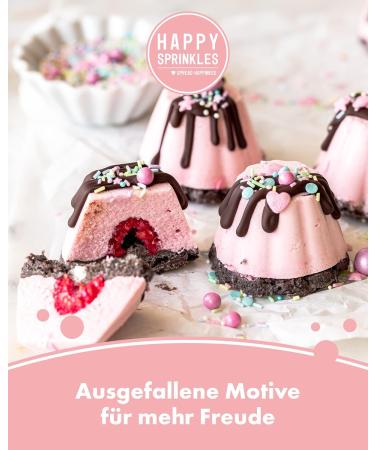 Happy Sprinkles Pastel Vibes 90g | Colorful Chocolate Sprinkle Mix for Decorating Cookies Ice Cream & Cakes - Ideal Tortendeko - Buy Online on GoSupps.com
