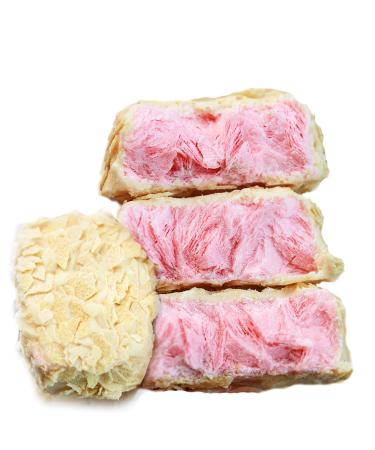 Freeze dried strawberry yogurt chunks 75g strawberry oatmeal crispy strawberry flavored milk oatmeal crispy packaged small snacks for leisure