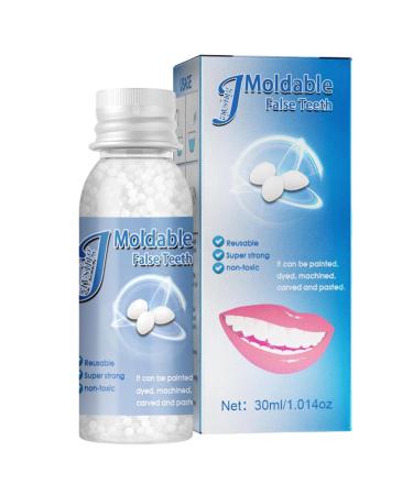 BAOK 5 PCs provisional denture kit - dental repair set thermal adaptation beads to make yourself for vampire prostheses false false teeth for a self -confident smile