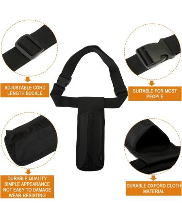 Adjustable Massage Bottle Lotion Oil Holster Belt - Sturdy Waist Holder for Creams - Black (Bag Only - Buy Online on GoSupps.com