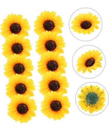 Artibetter Straw Hat 30 Pcs Simulated Sunflower Floral Handbag Sunflower Decor Bag Sunflower Applique Customize Coat Hat As Shownx3pcs 10X10X2CMx3pcs - Buy Online on GoSupps.com