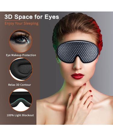 Momoris 3D Deep Contoured Sleep Mask - Soft Breathable Eye Shade for Women & Men | Blocks Light for Better Sleep | Adjustable Strap for Travel, Yoga, Nap - Buy Online on GoSupps.com