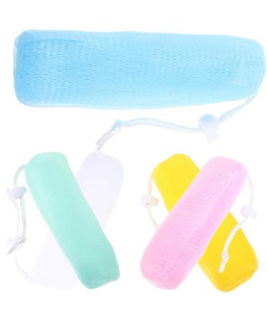 Didiseaon 5pcs Net Soap Storage Soap Pouch Scrubbing Net Soap