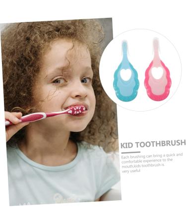 Magiclulu 2-Piece Baby Toothbrush Set | Infant Training Toothbrush with Protective Helmet Liner | Portable Plastic Accessories for Children - Buy Online on GoSupps.com