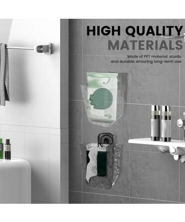 2 Pcs Kitchen Wipes Storage Box Wall Mount Wipes Wall Mounted Holder Wall Mounted Wipes Dispenser Wall Mounted Tissue Box Holder Refillable Wipes Container Flushable Wipes Holder - Buy Online on GoSupps.com