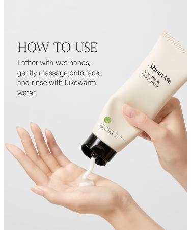 About Me Sprout Mild pH Cleansing Foam Korean Wheat Broccoli Sprout Extract Face Wash for All Skin Types Daily Gentle Cleansing with Amino Acids Korean Skin Care 4.05oz 120ml - Buy Online on GoSupps.com