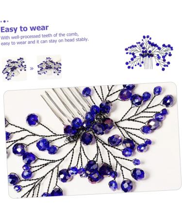 Ipetboom Bridal Wedding Comb Wedding Hair Accessories Diamond Headpiece Styling Comb Hanfu Hair Accessories Bridal Hair Accessories Kids Comb Zircon Banquet Copper Wire Branches and Leaves - Buy Online on GoSupps.com