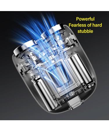 Mini Electric Beard Cutter Small Dual Head Mini Electronic Beard Cutter Portable Electroplated Silver TXD02 for Man for Home - Buy Online on GoSupps.com
