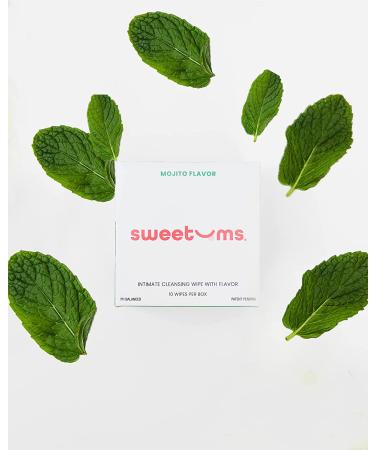 Sweetums Mojito Feminine Wipes - Individually Wrapped, pH Balanced Intimate Wipes - Pack of 10 - Buy Online on GoSupps.com
