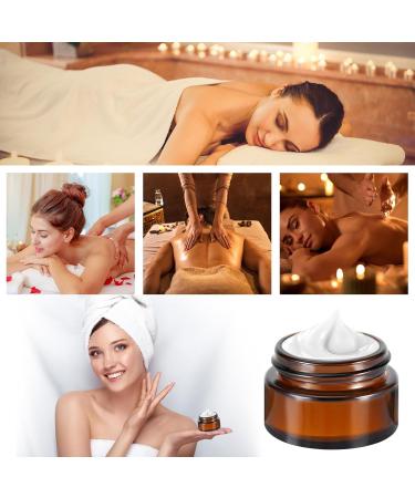 12 Pieces Amber Glass Jars - 15ml/20ml/30ml Cosmetic Containers for Creams Ointments & Mini Candles | Ideal for DIY Beauty & Home Projects - Buy Online on GoSupps.com