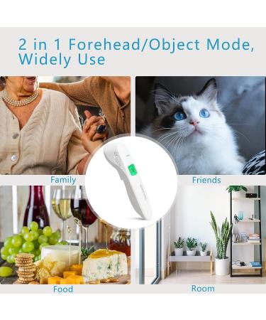 Smart Guesser Infrared Forehead Thermometer for Adults and Baby - Digital Thermometer with Fever Alarm and Memory Function - White - Buy Online on GoSupps.com