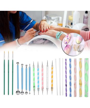 DIY Nail Art Tool Kit DIY Nail Tool Sets Nail Dotting Tools Set Ideal for Home Use Nail Art Salon - Buy Online on GoSupps.com