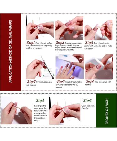 Christmas Red Green White gel nail stickers uv cure semi cured stickers & decals uv stick on gel nails nail polish strips - Buy Online on GoSupps.com