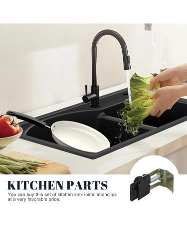Set of 10 Sink Mounting Hardware Convenient Sink Mounting Solution Sink Mounting Set for Kitchen & Bathroom Installation Undermount Sink Mounting Bracket - Buy Online on GoSupps.com