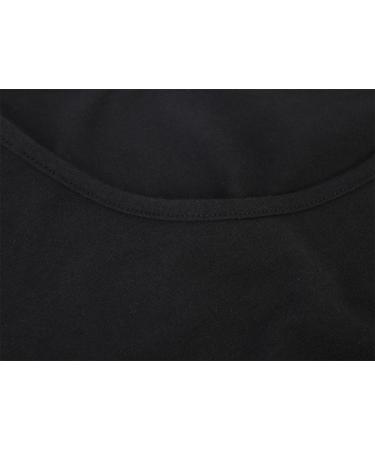 ZUMIY Maternity Top Women's Cotton Round Neck Ruched Waist Cami Shirt M Black+Grey 2-Pack - Buy Online on GoSupps.com