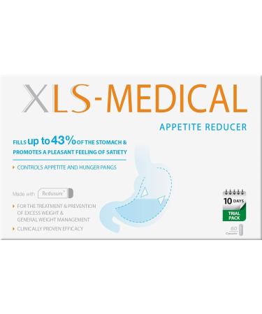 XLS Medical Appetite Reducer - Hunger Control for Weight Loss - 60 Capsules - 10 Days Treatment - Buy Online on GoSupps.com