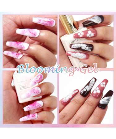 U-Shinein 15ml Nail Blooming Gel Nail Art Gel Polish Blossom Gel UV Soak Off Nail Art Manicure White White 1 - Buy Online on GoSupps.com