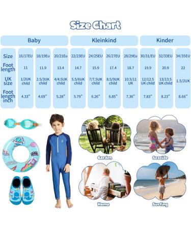 Blue Whale Kids Beach Swim Shoes - Non-Slip Aqua Socks for Boys and Girls 7/7.5 UK Child - Quick Dry Water Sport Shoes for Pool, Surfing, Yoga and Garden - Buy Online on GoSupps.com