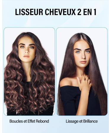 BESTOPE MIX Hair Straightener 25 mm 2 in 1 Ceramic Coating LCD Screen Fast Heating Straightener for Thick Frizzy and Long - Buy Online on GoSupps.com