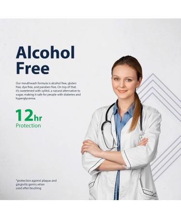 Stannous Fluoride Mouthwash 10 Fl. Oz. - Alcohol-Free Antimicrobial Perio Rinse - Spearmint Flavor - Paraben & Dye Free - Buy Online on GoSupps.com