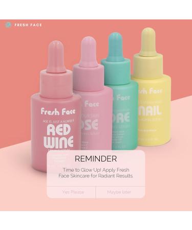 Fresh Face Hyaluronic Acid Serum 30ml - Anti-Aging Hydrating Serum with Collagen & Polyphenol | Reduces Wrinkles & Plumps Skin for Enhanced Texture & Elasticity - Buy Online on GoSupps.com