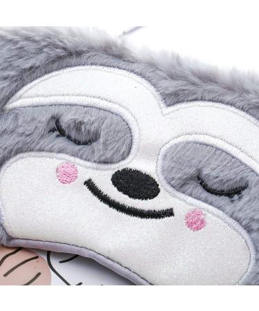 4 Pack Unicorn and Friends Sleeping Masks for Girls and Women - Soft Plush Blindfolds for Travel, Nap, and Night Sleeping - Buy Online on GoSupps.com