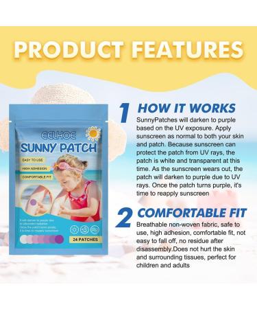 UV Sun Stickers for Sunscreen | 24 Waterproof UV Detection Patches for Sun Protection - Buy Online on GoSupps.com
