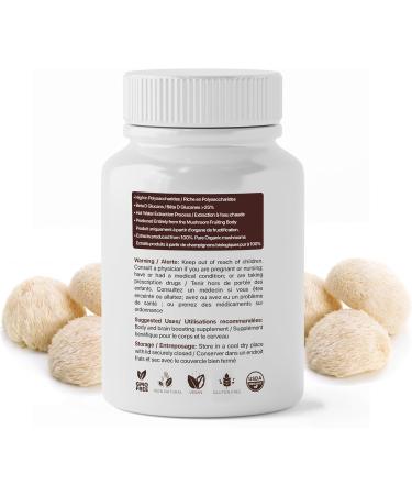 Lions Mane Supplement Capsules Organic Mushroom Extract Supplement Ultra Strength 10:1 Lions Mane Mushroom Supporting Memory Cognition Brain Fog 120 caps 120 Count (Pack of 1) - Buy Online on GoSupps.com