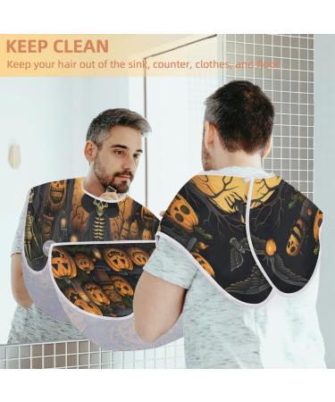 Buy Halloween Pumpkin Skeleton Beard Bib Apron - Perfect Beard Hair Catcher Gift for Men Dads & Husbands | Ideal for Father's Day Christmas & Anniversaries - Buy Online on GoSupps.com
