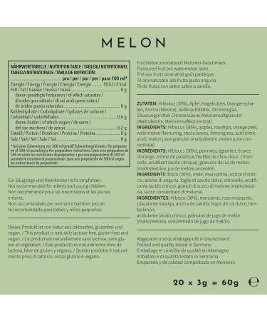 720 DGree 'Infuuzed' Melon Drink Mix - 20 Bags No Sugar Zero Calories Perfect for Bottles - Tasty Alternative to Iced Tea & Lemonade - Buy Online on GoSupps.com