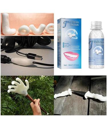 Snap-On Veneers Teeth Kit - Solid False Teeth for Missing Denture Gaps - Temporary, Confidence-Boosting Solution with Tooth Adhesive - Includes Travel Brush Holder Cup - White, One Size - Buy Online on GoSupps.com
