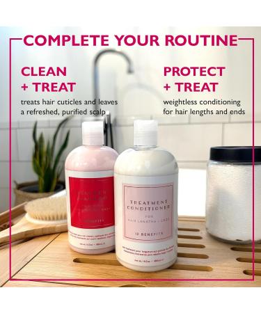 12 Benefits Sulfate-Free Hydrating Hair Treatment Conditioner - Softens & Deeply Hydrates Dry Hair With Argan- Avocado- Marula- and Grapeseed Oil + Noni Berry Extract 2 Fl Oz (56 ML) 2 Fl Oz (Pack of 1) - Buy Online on GoSupps.com