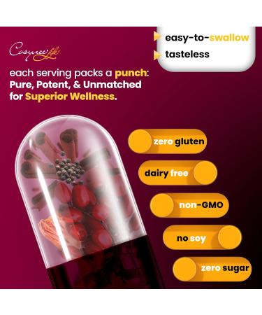 Premium Berberine HCL 400 mg (Raw Equivalent to 1200 mg Berberine), 120 Capsules - Plus Pure True Ceylon Cinnamon, Berberine HCI Root Capsule Pills - Immune System, Healthy Management Berberine 120 Count (Pack of 1) - Buy Online on GoSupps.com
