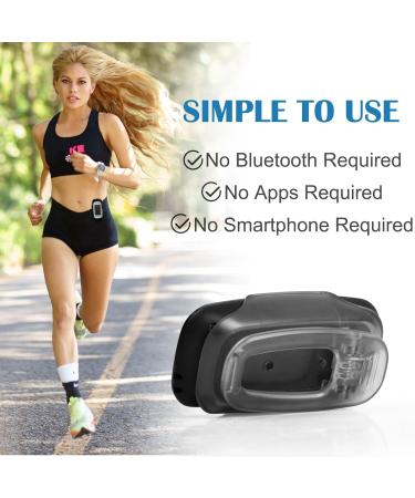 Jinlaili 3D Pedometer - Simple Fitness Tracker with Large LCD Display | Step Mile/KM Calorie & Activity Time Monitor | Clip & Lanyard Included | No App Required - Buy Online on GoSupps.com