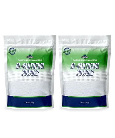 MYOC DL-Panthenol Powder- Provitamin B5 Powder Blend - 1.97oz 56gm (Pack of 2)