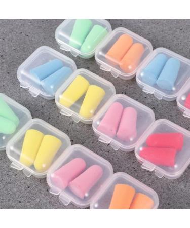 NUOLUX 12 Boxes Anti-Noise Foam Earplugs Soft Quiet Sleeping Ear Plugs for Study Sleeping Working Travel Snoring (Assorted Color) - Buy Online on GoSupps.com