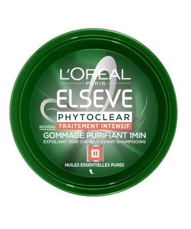 ELSEVE - Exfoliant avant shampoing - Gommage Purifiant 1mn - Pot 150ml