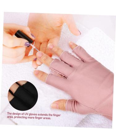 SKISUNO 2 Pairs UV Gloves Manicure Gloves Nail Gloves Gel Nail Gloves UV Rays Gloves Gloves for Gel Nails Nail UV Nail Gloves Nail Art Supplies - Buy Online on GoSupps.com
