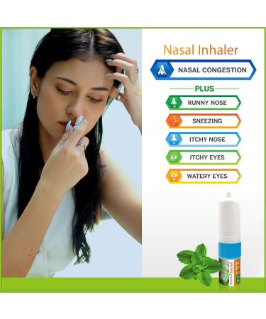 Natural Solution Himalayan Salt Inhaler, Help Clear Nose Congestion, Boost Focus and Improve Breathing with Refreshing Organic Mint Essential Oil, Aromatherapy 0.68fl oz/Each, Pack of 3 Mint Oil - Buy Online on GoSupps.com