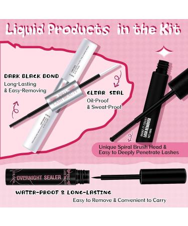 DIY Lash Extension Kit with 216 Pcs Clusters - Cheery+Posh (Beginner at Home) - Buy Online on GoSupps.com