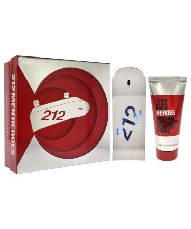 Carolina Herrera 212 Heroes Forever Young 3oz EDT Spray 3.4oz Bath and Shower Gel Men 2 Pc Gift Set - Buy Online on GoSupps.com