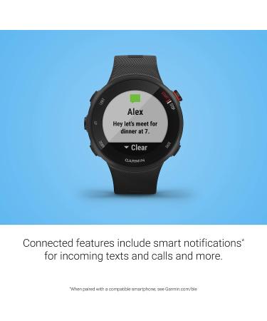 Garmin Forerunner 45S GPS Running Watch | Coach Training Plan | Black (39mm) - Buy Online on GoSupps.com