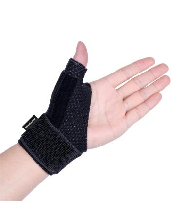 Dr.Welland Reversible Thumb & Wrist Stabilizer splint for BlackBerry Thumb, Trigger Finger, Pain Relief, Arthritis, Tendonitis, Sprained and Carpal Tunnel Supporting, Lightweight and Breathable L/XL