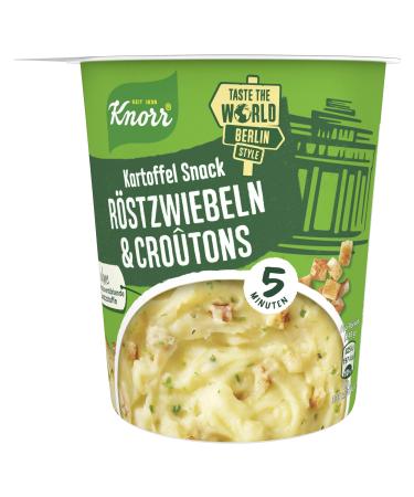 Knorr button the world potato snack roasted onions & croutons delicious potato dishes finished in just 5 minutes 48 g 1 portion of roasted onions 10 x 9.5 x 9.5 cm - Buy Online on GoSupps.com