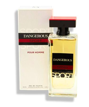 DANGEROUS SPORT POUR HOMME EAU DE TOILETTE 3.4 FL. Oz. Woody Spicy fragrance for men.