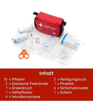 Mini First Aid Kit for Outdoor Adventures - FLEXEO Bicycle Hiking & Travel - Compact & Portable for Children - Essential First Aid On-the-Go - Buy Online on GoSupps.com
