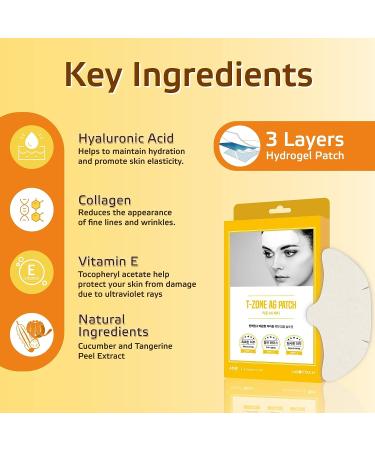 Labottach Forehead Wrinkle Patches - Anti Aging Face Lift & Chest Pads with Collagen, Hyaluronic Acid, and Vitamin E - Buy Online on GoSupps.com