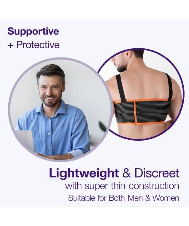 Armor Adult Unisex Chest Support Brace to Stabilize the Thorax after Open Heart Surgery Thoracic Procedure or Fractures of the Sternum or Rib Cage Black Color Size X-Large for Men and Women Black XL - Buy Online on GoSupps.com